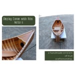 K037M Wooden Canoe With Ribs Matte Finish- 6'L 